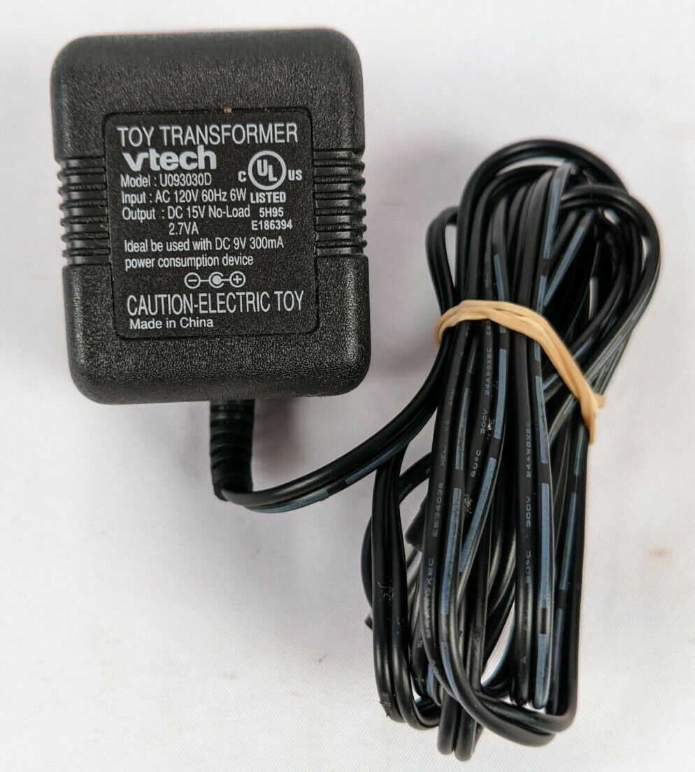 Toy Transformer Vtech AC Adapter Model U093030D Output 15V 2.7VA Brand: VTech T